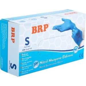 BRP Nitril Muayene Eldiveni Pudrasız 100’lü– S M L